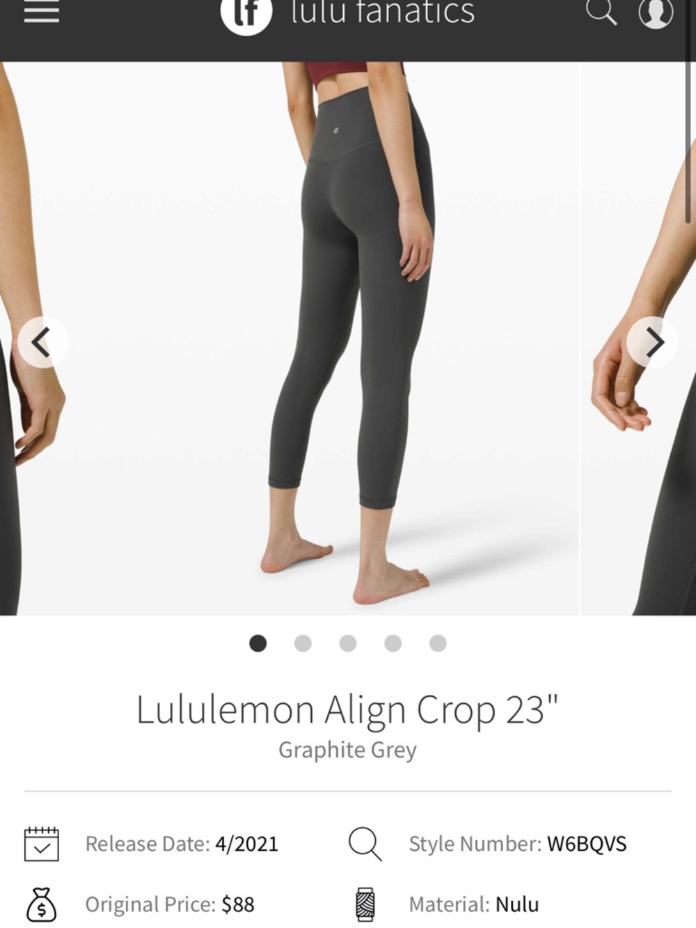 lululemon Align HR Crop 23"